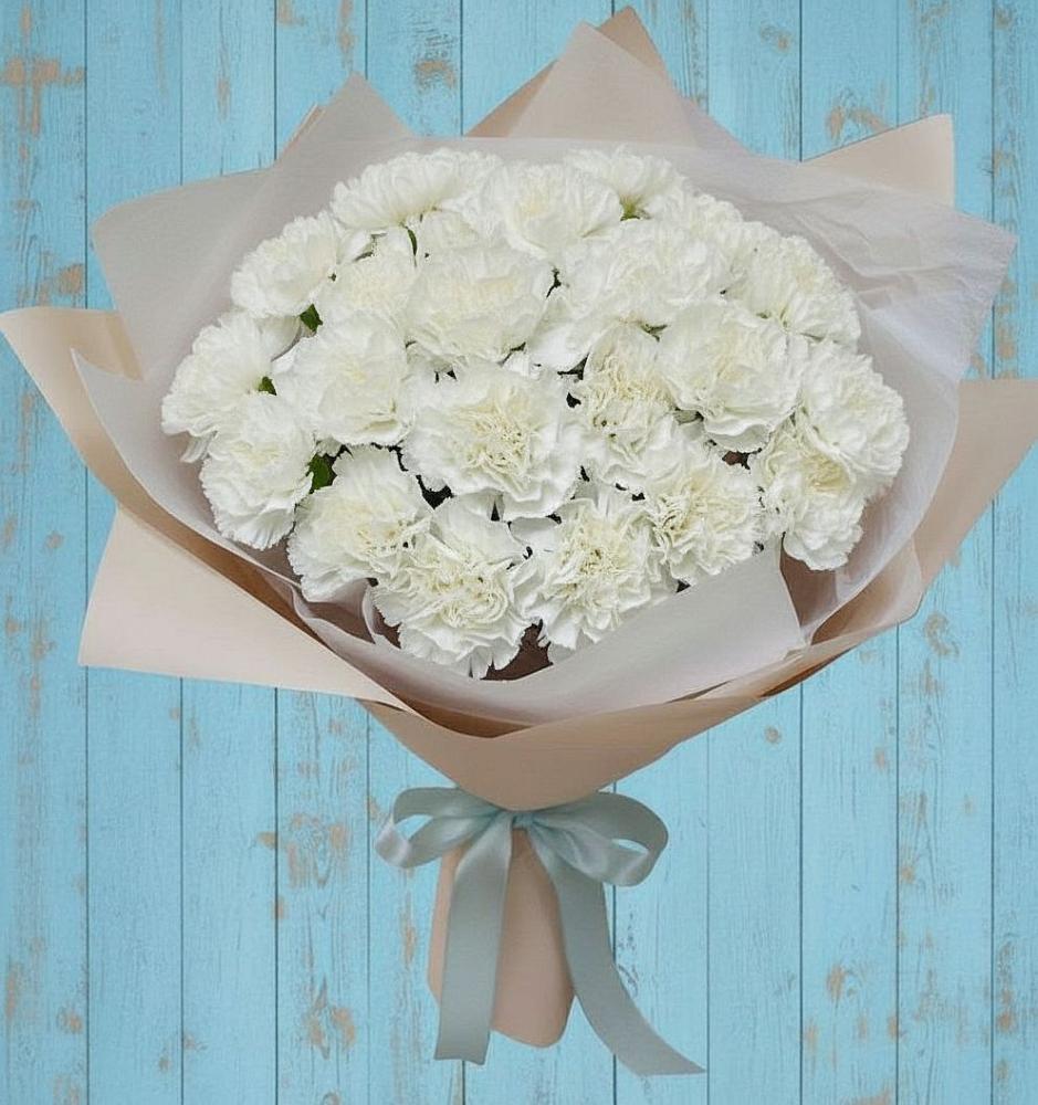 Букет цветов из: Гвоздики в Великом Устюге