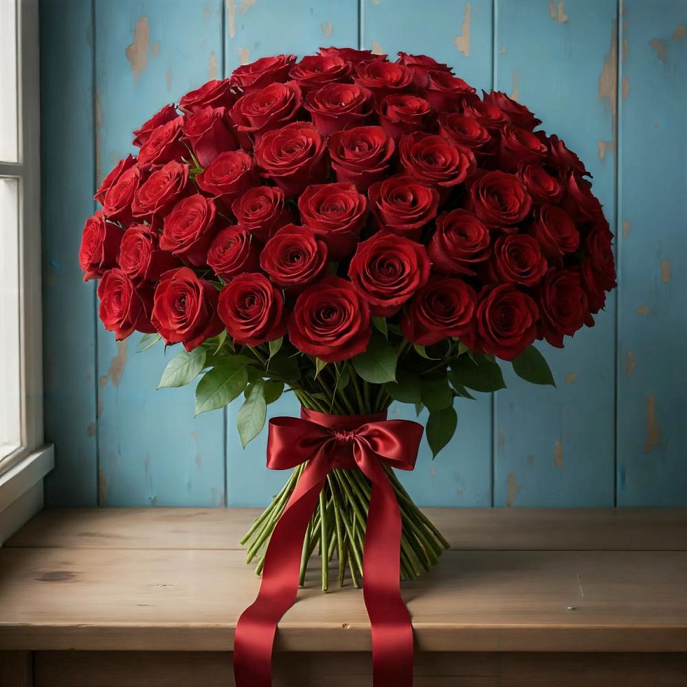 Букет Красные розы Блэк Меджик в Великом Устюге