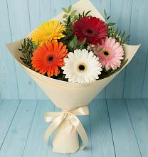 Букет цветов из:  Герберы в Великом Устюге