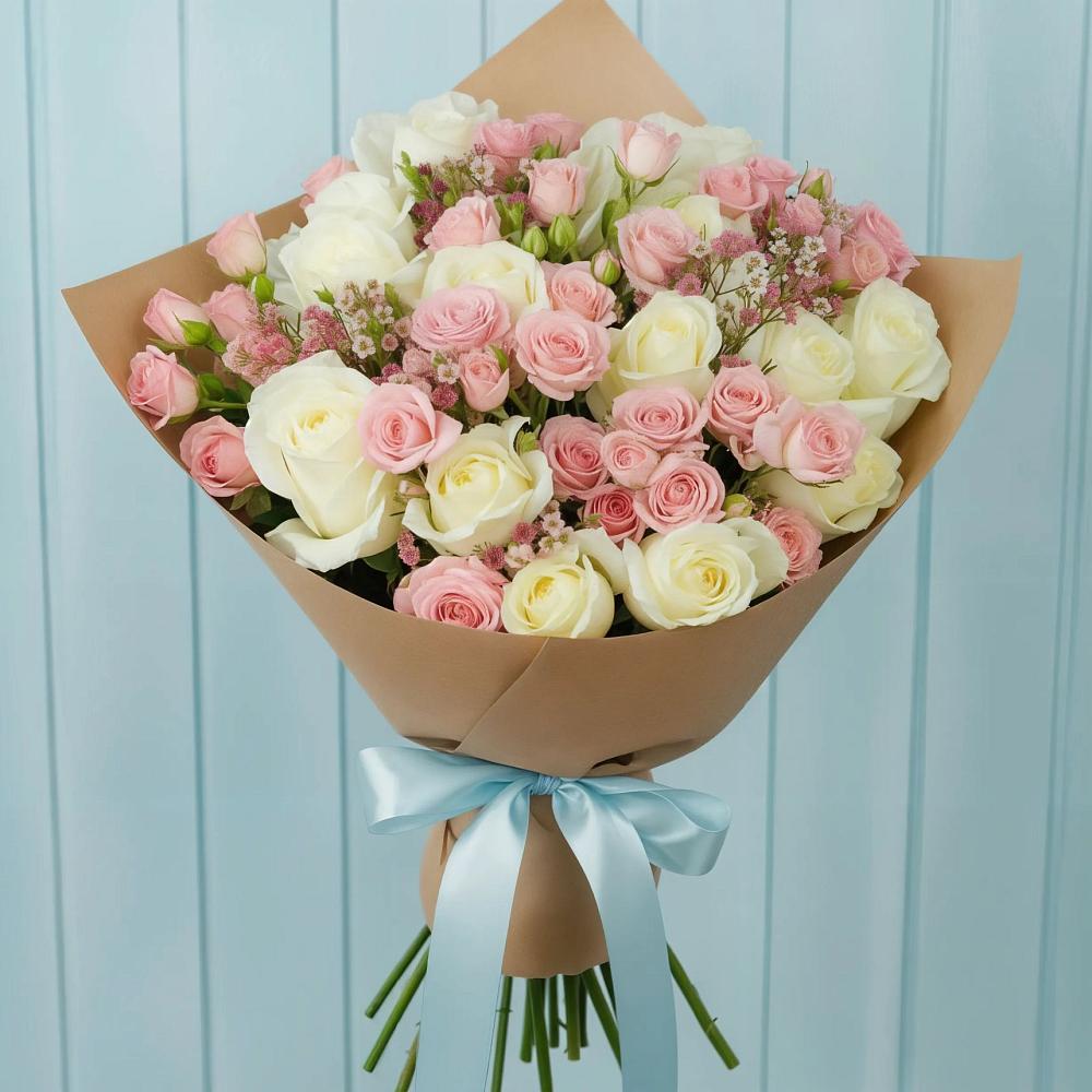 Букет цветов из: Розы в Великом Устюге