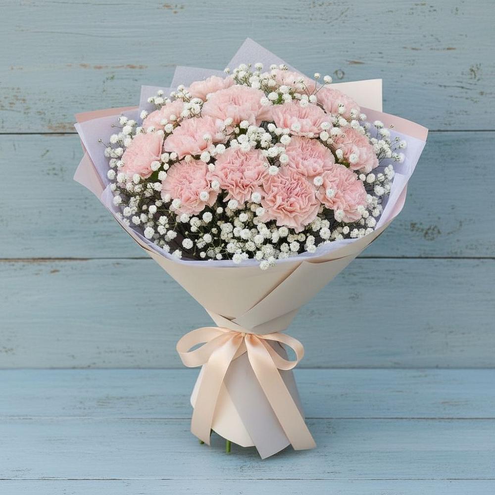 Букет цветов из: Гвоздики в Великом Устюге