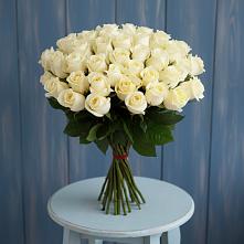 Букет 51 Белая роза Эдлесс Лав в Великом Устюге