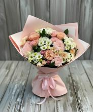 Букет цветов из:  Гвоздики, Розы и Хризантемы в Великом Устюге