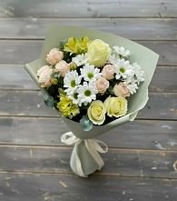 Букет цветов из:  Альстромерии, Розы и Хризантемы #REPLACE_PRED# Великом Устюге