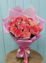 Букет 15 Розовых роз Равель #REPLACE_PRED# Великом Устюге